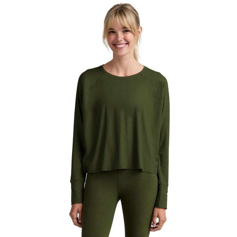 Featherweight Daydreamer Pullover – Army Green Heather