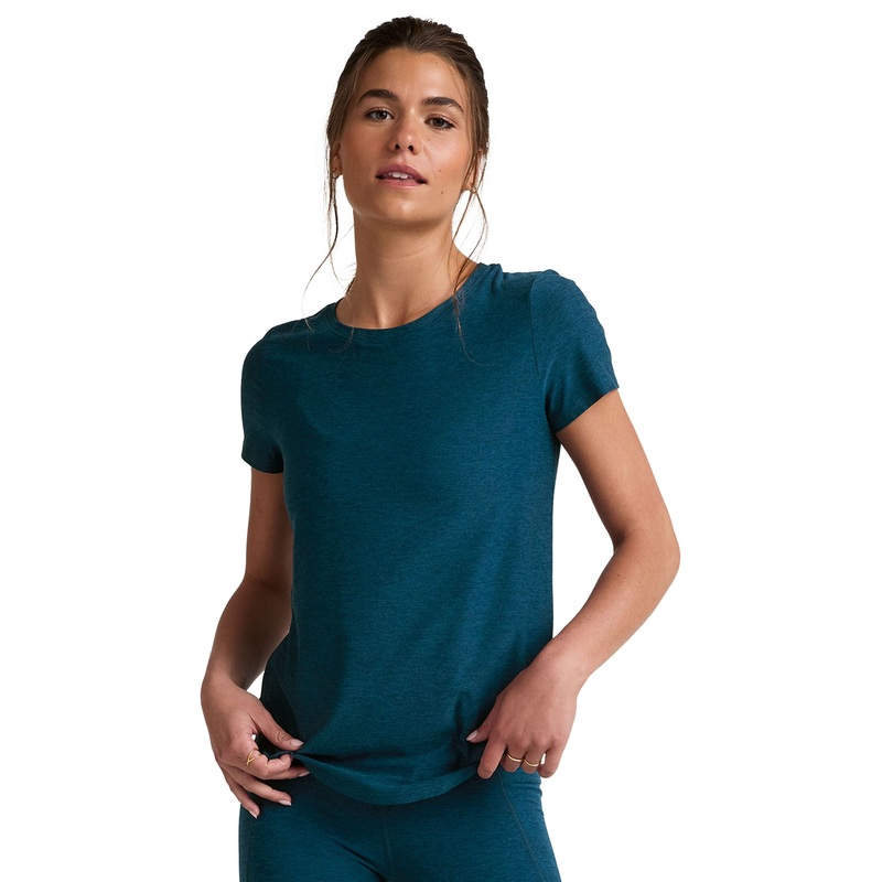Featherweight On the Down Low Tee – Blue Gem Heather