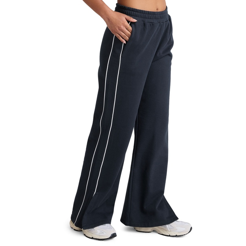 LuxeFleece Piper Wide Leg Pant – Nocturnal Navy