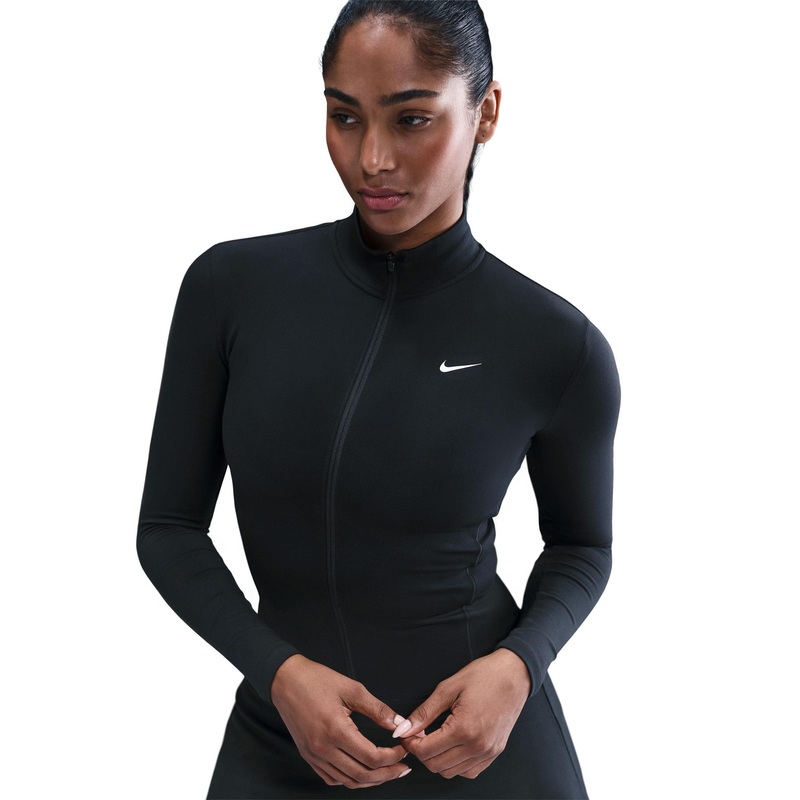 One Fitted Dri-FIT Full-Zip Jacket – Black/White