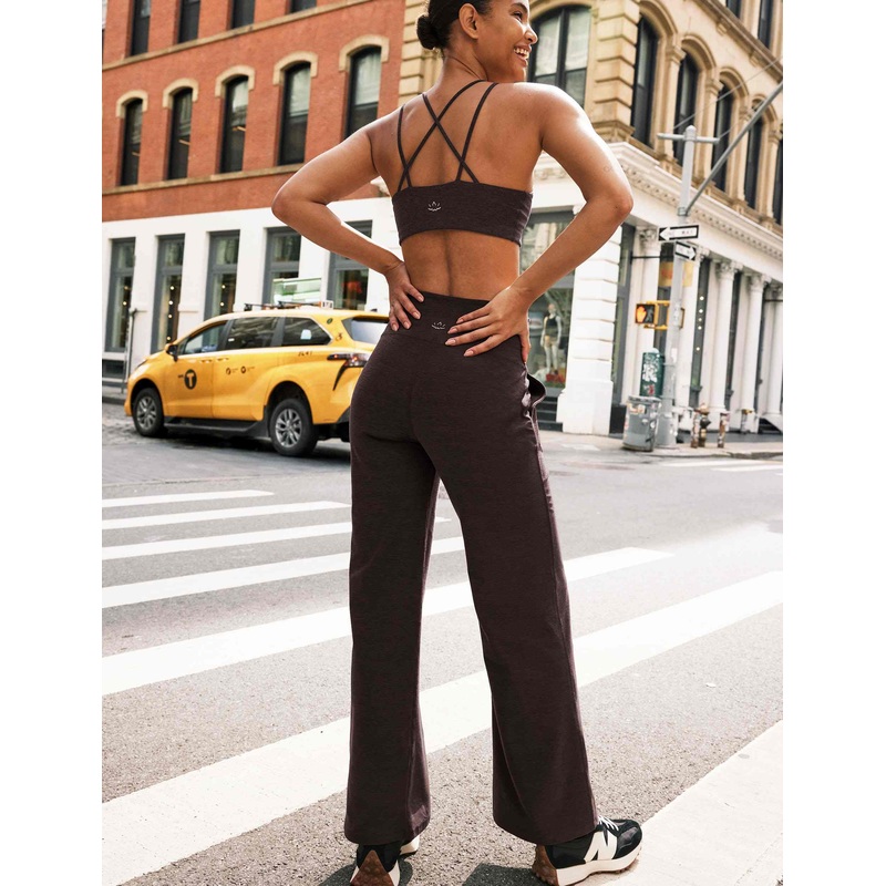 Spacedye Laid Back Wide Leg Pant – Dark Chocolate Heather