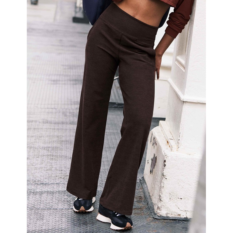 Spacedye Laid Back Wide Leg Pant – Dark Chocolate Heather