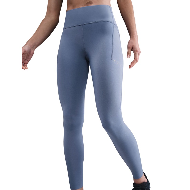 Swift High Waisted 7/8 Running Leggings with Pockets – World Indigo/Reflective Silver