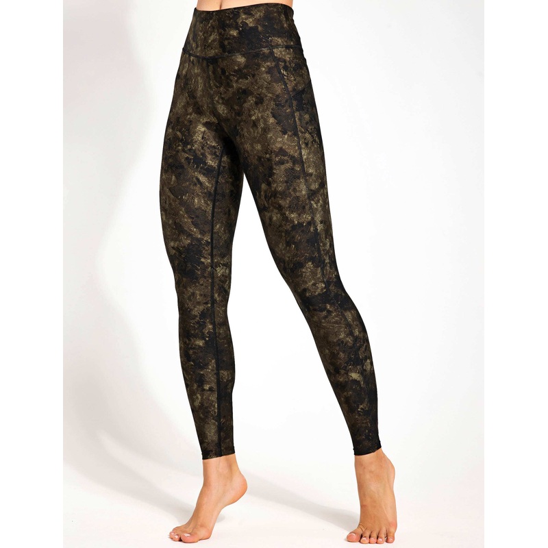 Go Balance Printed Wrap Waist Yoga Leggings – Sage Mix