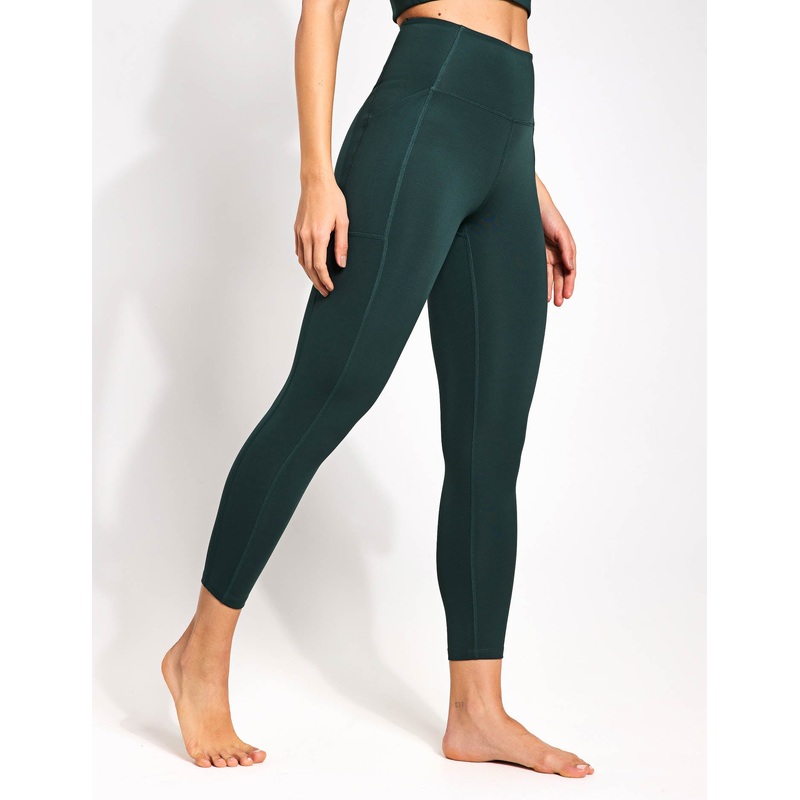 High Waisted 7/8 Pocket Legging – Moss