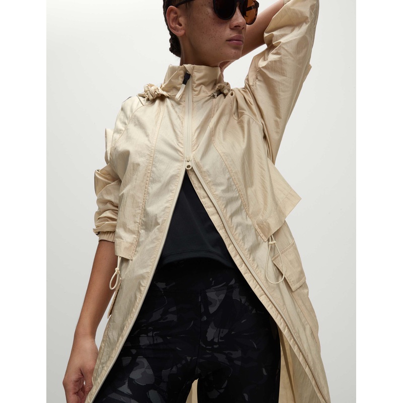 Packable Iridescent Hooded Parka with Stormwear – Antique Cream