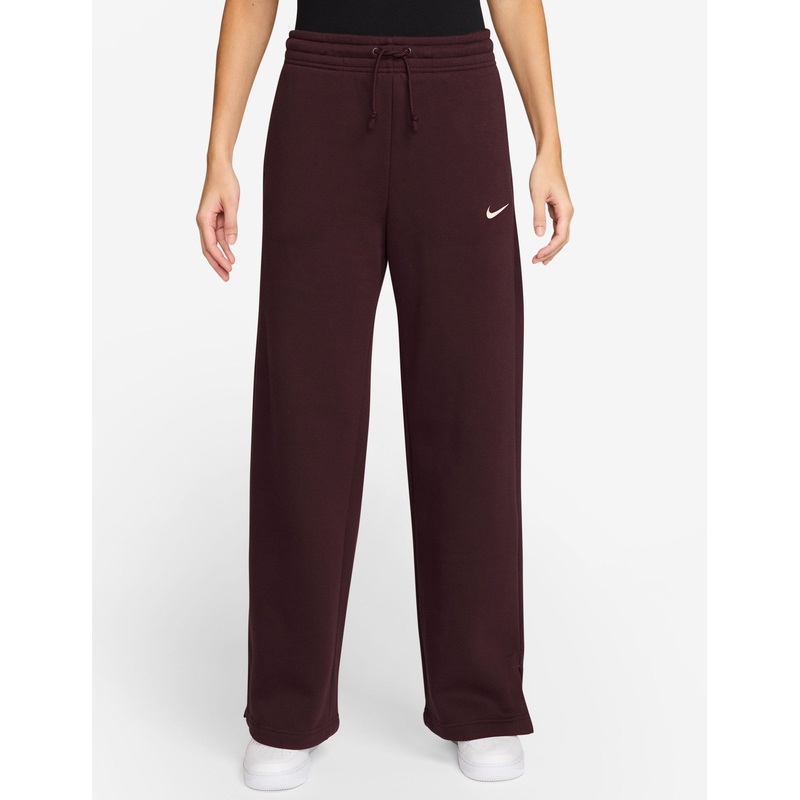 Sportswear Phoenix Fleece High Waisted Pants – Burgundy Crush/Sail