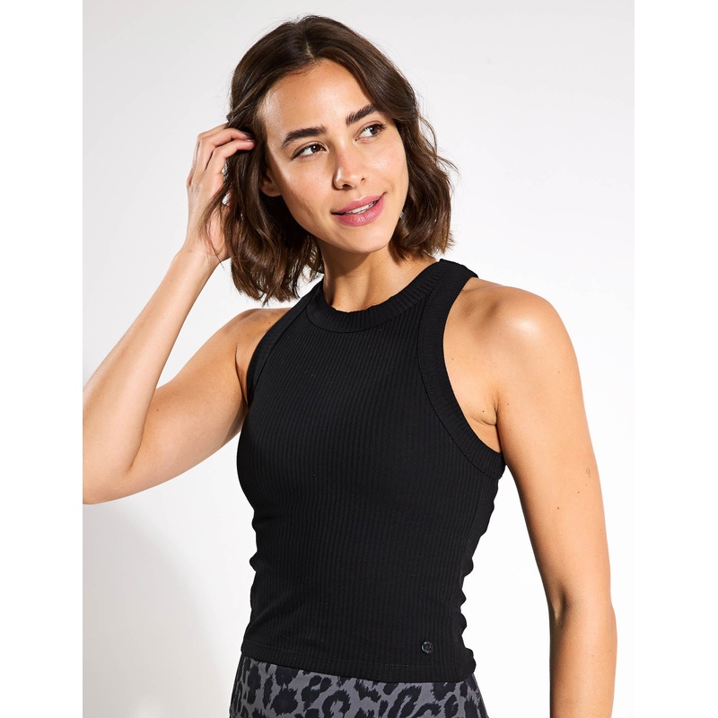 Harmony Tank Top – Black Rib