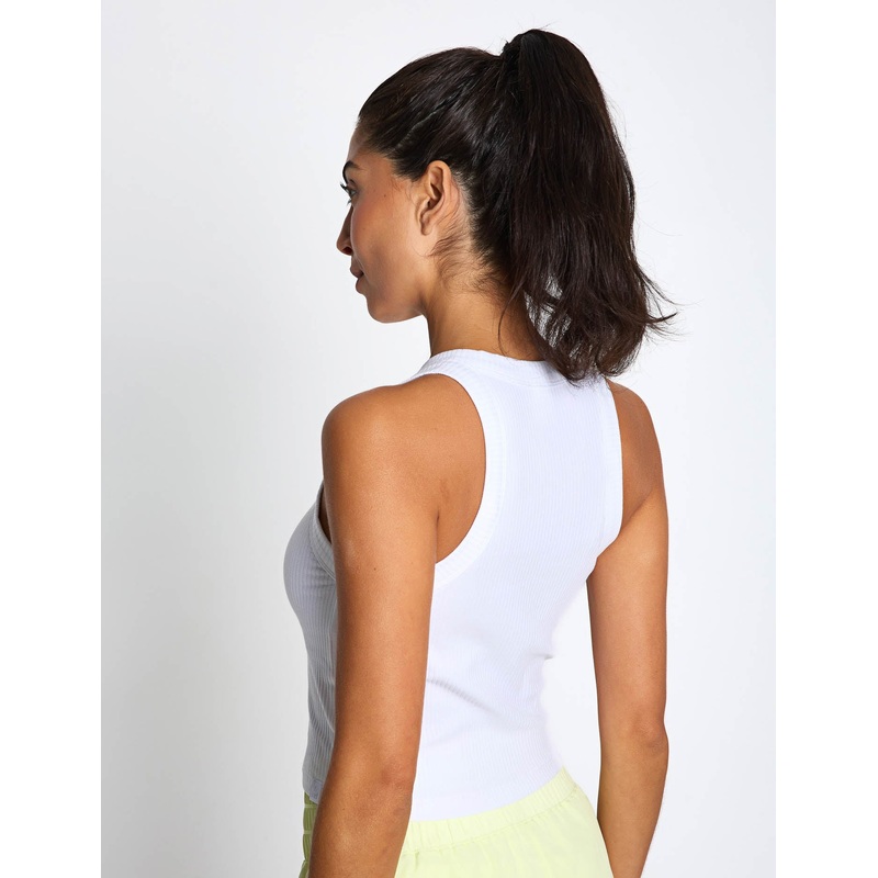 Harmony Tank Top – White Rib