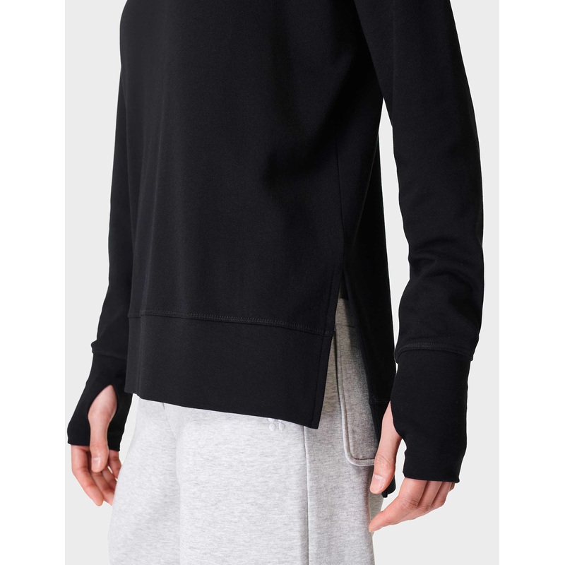 After Class Longline Sweatshirt – Black