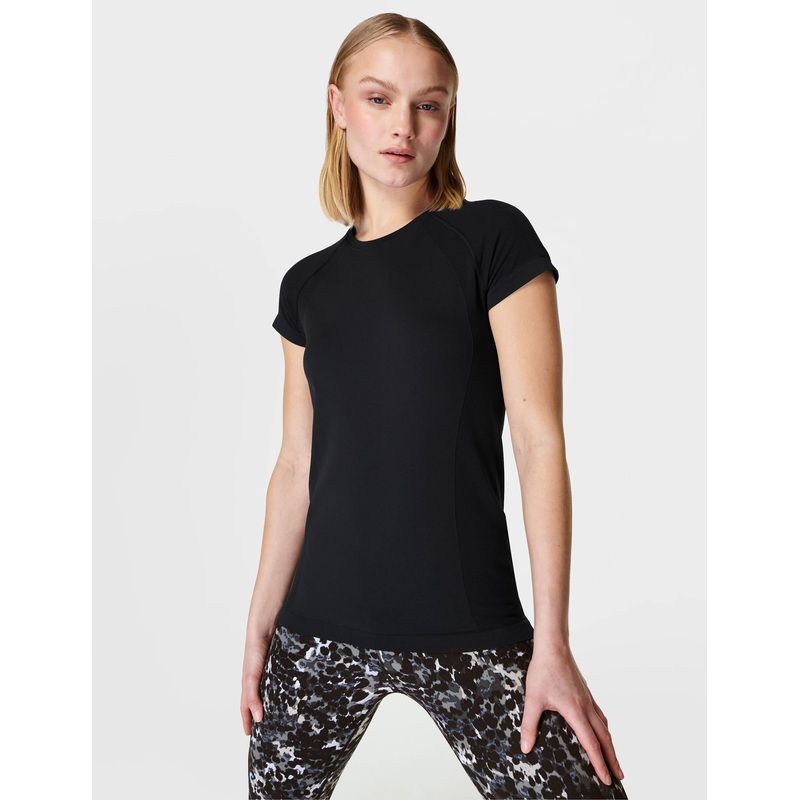 Athlete Seamless Gym T-Shirt – Black