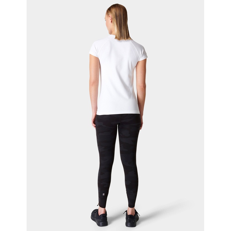 Athlete Seamless Gym T-Shirt – White