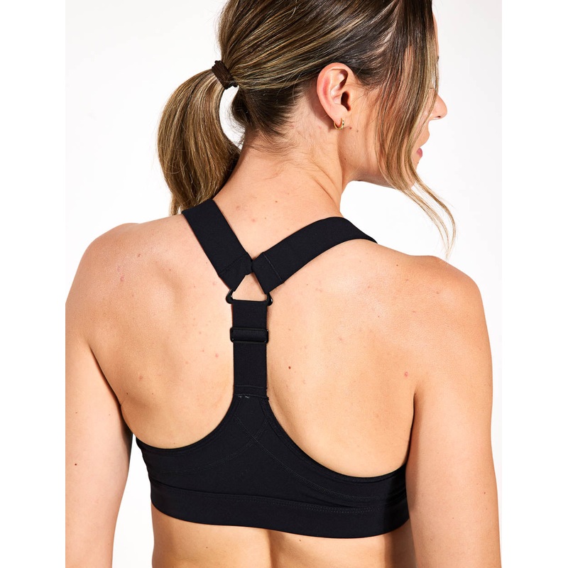 Power Medium Support Sports Bra – Black