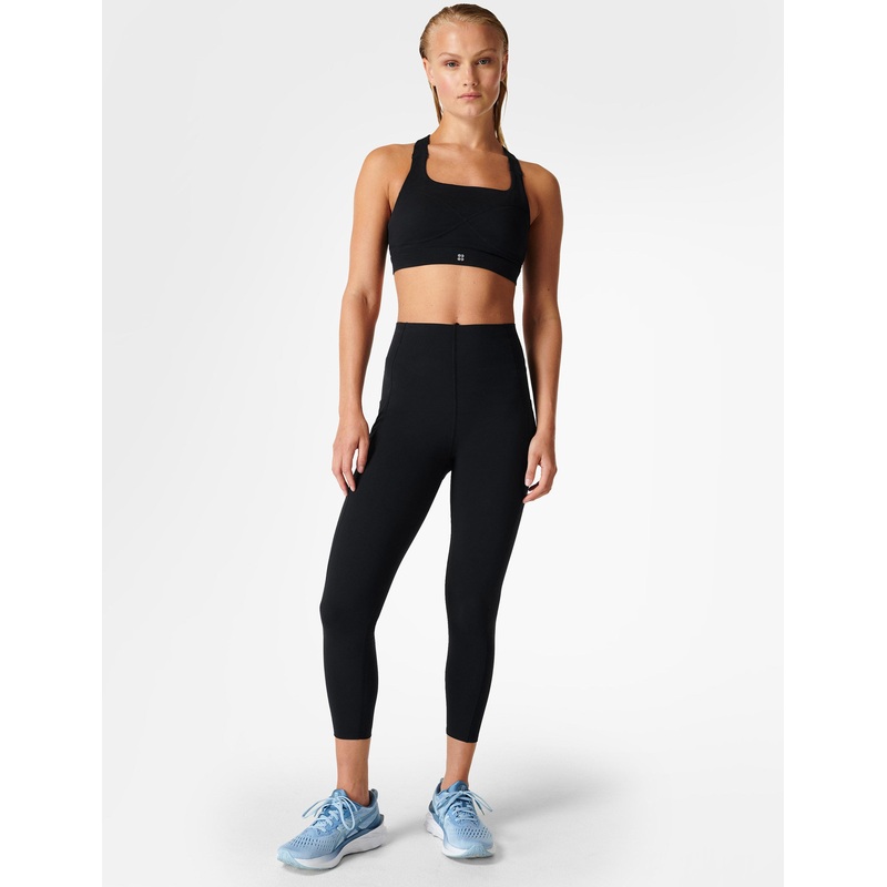 Power UltraSculpt High Waisted Gym 7/8 Leggings – Black
