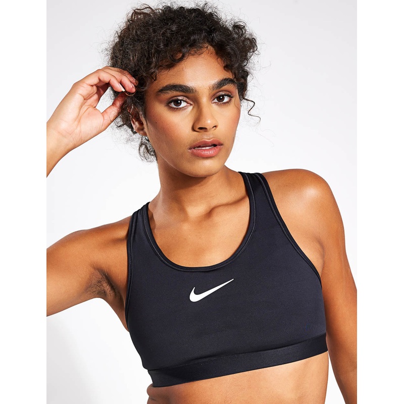 Swoosh High Support Bra – Black/Iron Grey/White