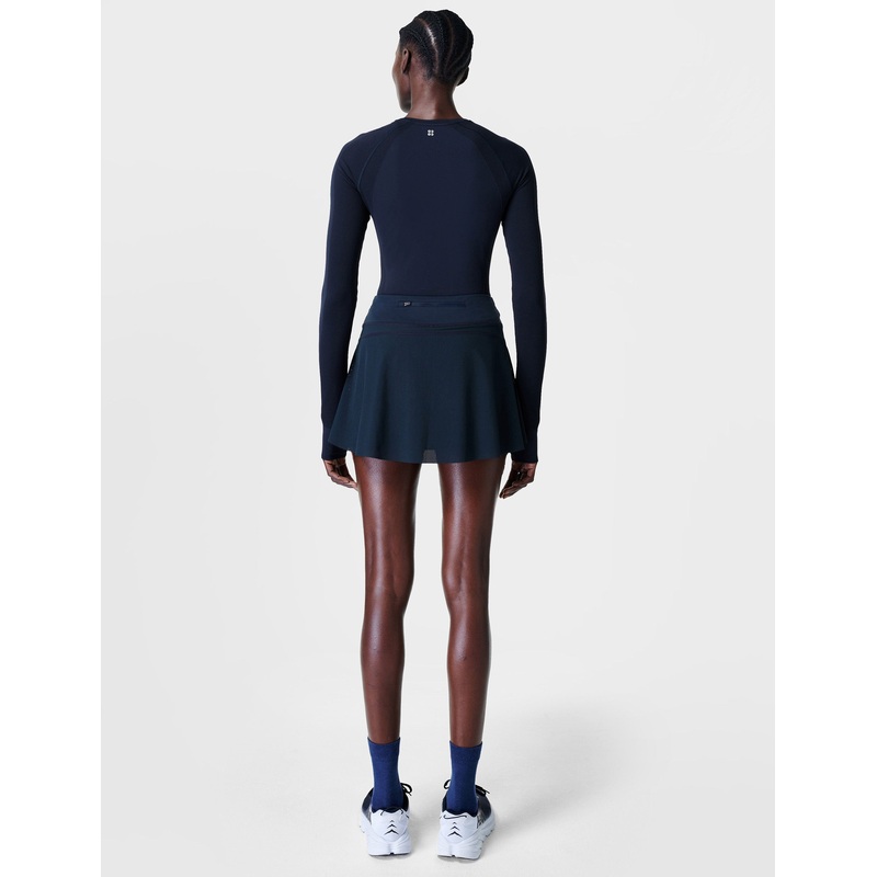 Athlete Seamless Workout Long Sleeve Top – Navy