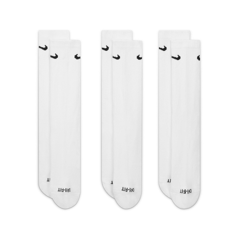 Everyday Plus Cushioned Socks (3 Pairs) – White