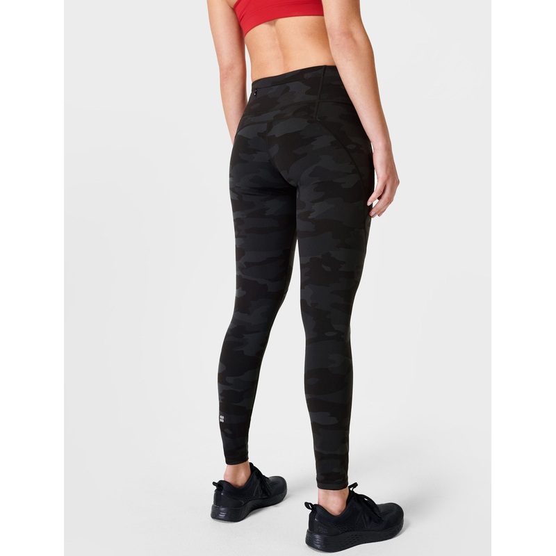 Power Gym Leggings – Ultra Black Camo Print