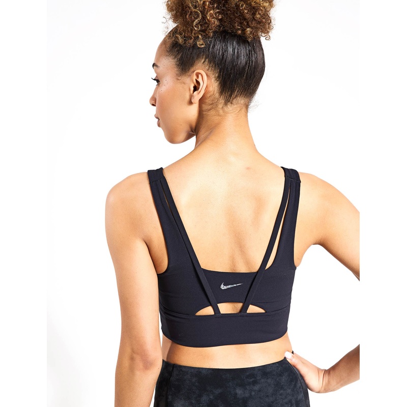 Alate Ellipse Longline Sports Bra – Black/Sail