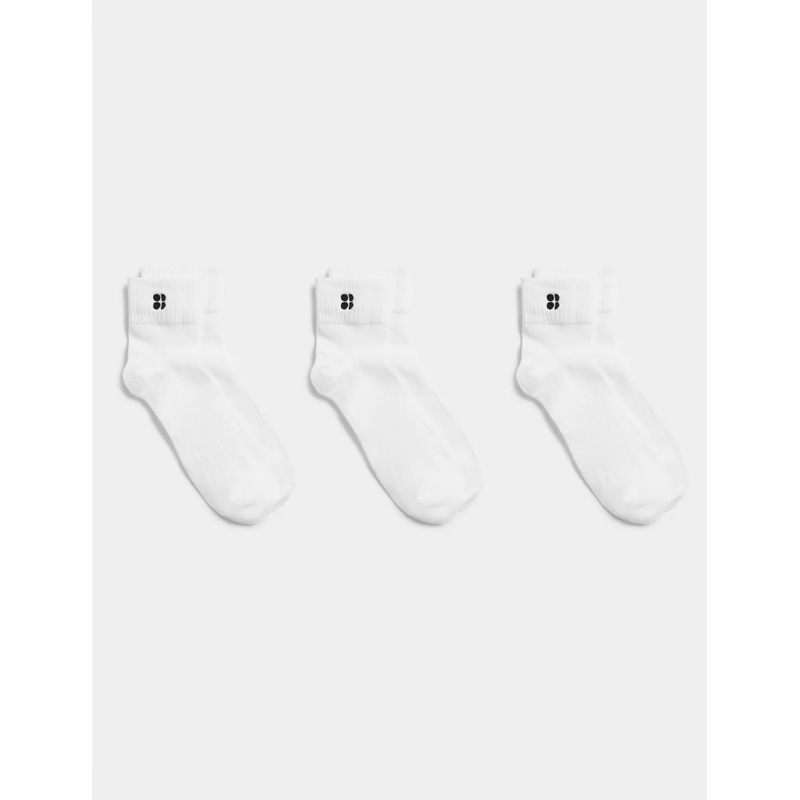 Essentials Mid 3 Pack – White