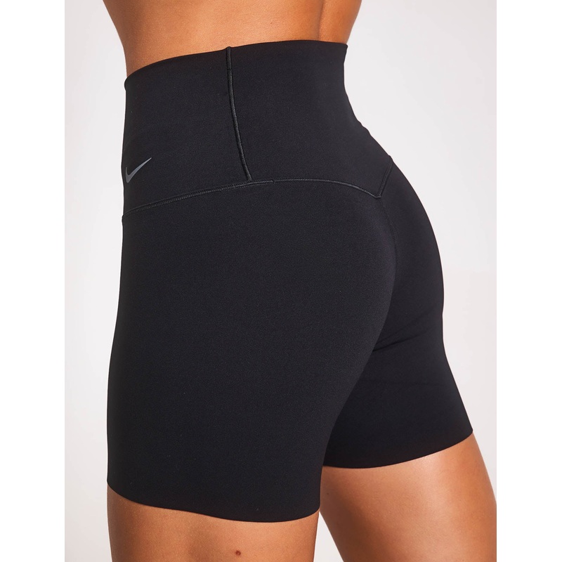 Zenvy High Waisted 5″ Biker Shorts – Black