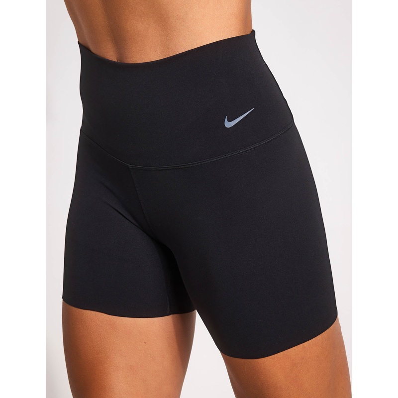 Zenvy High Waisted 5″ Biker Shorts – Black