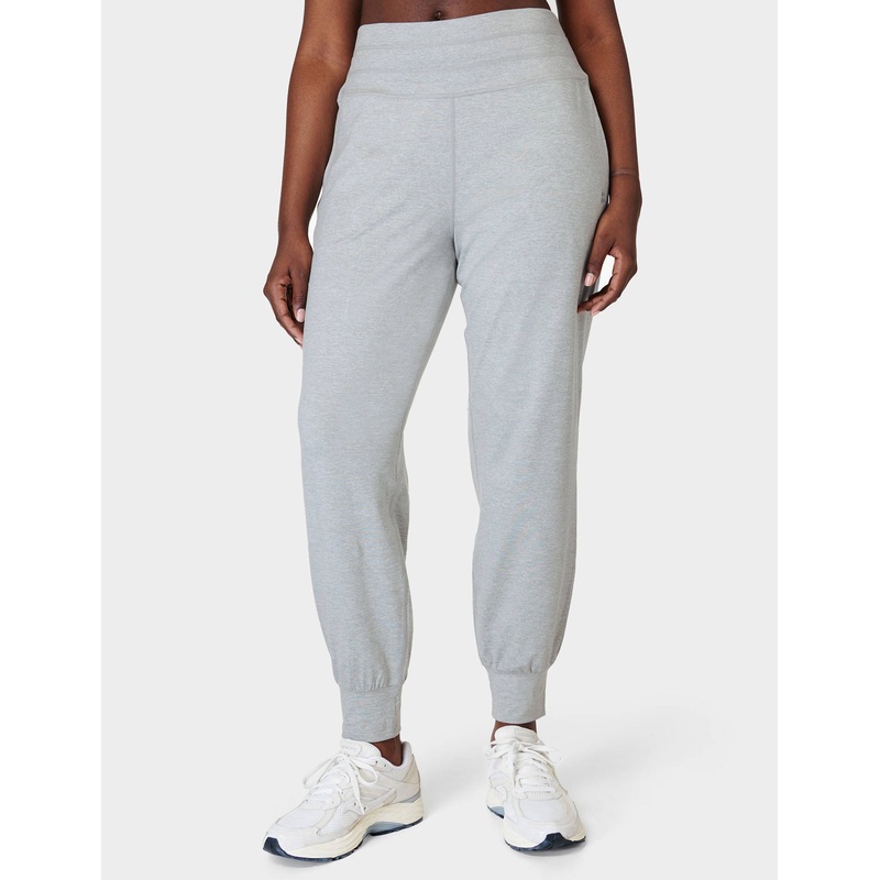 Gaia Yoga Pants – Light Grey Marl