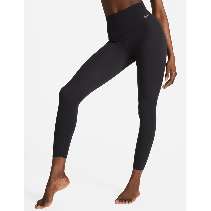 Zenvy High Waisted 7/8 Leggings – Black