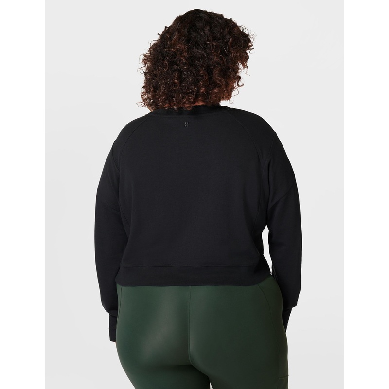 After Class Crop Sweatshirt – Black