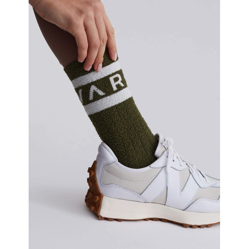 Spencer Sock – Dark Olive/Egret