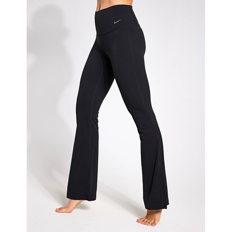 Zenvy High Waisted Flared Leggings – Black