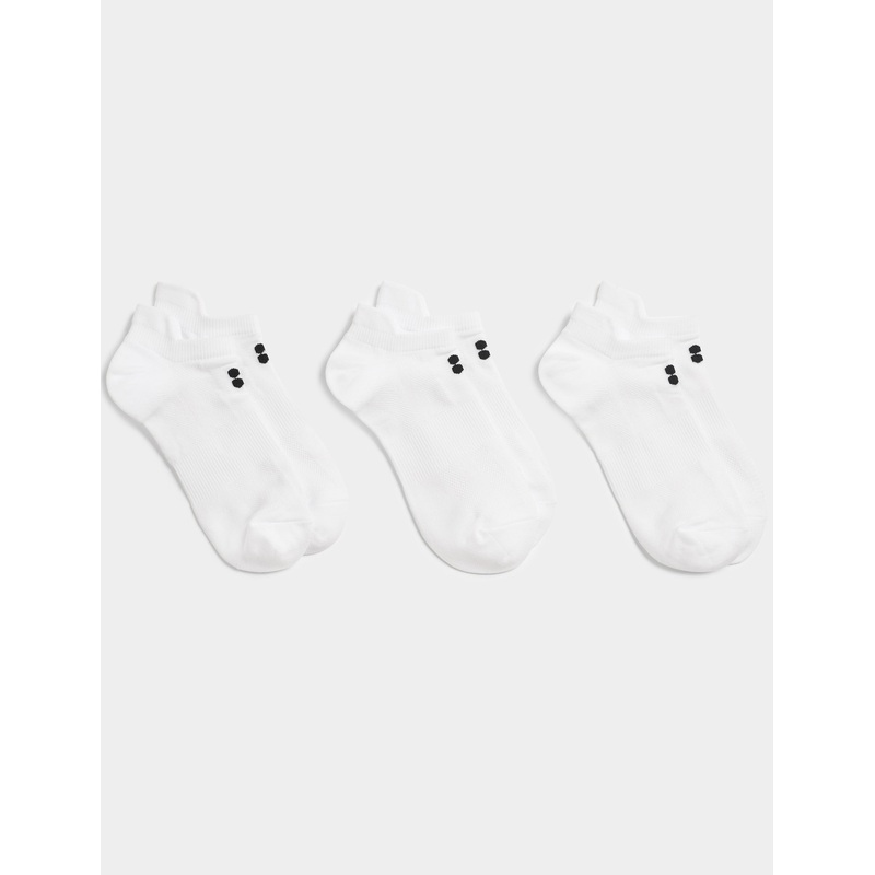 Lightweight Trainer Socks 3 Pack – White