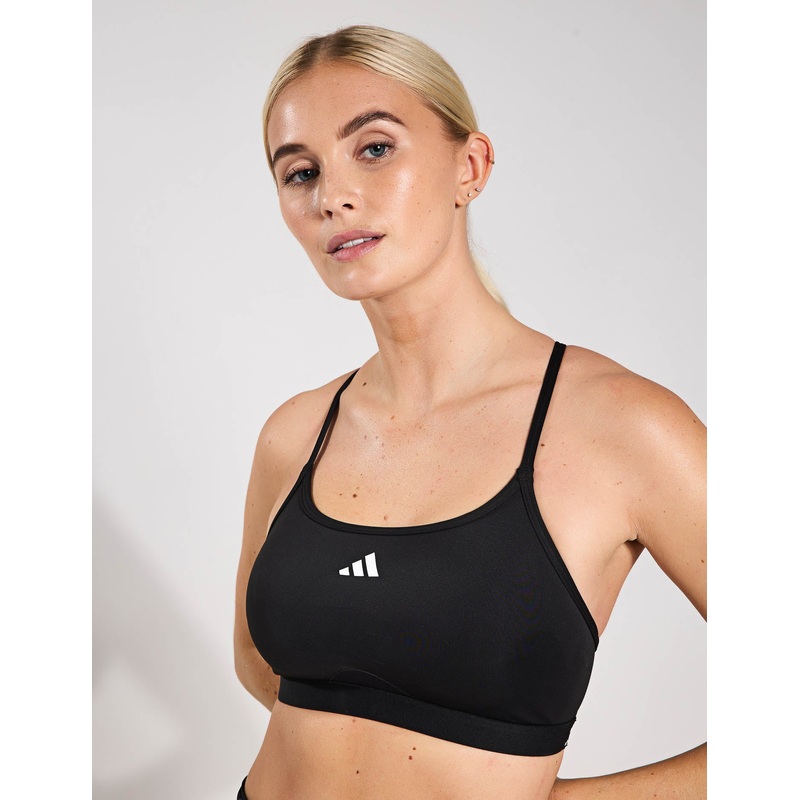 Aeroreact Training 3-Stripes Bra – Black