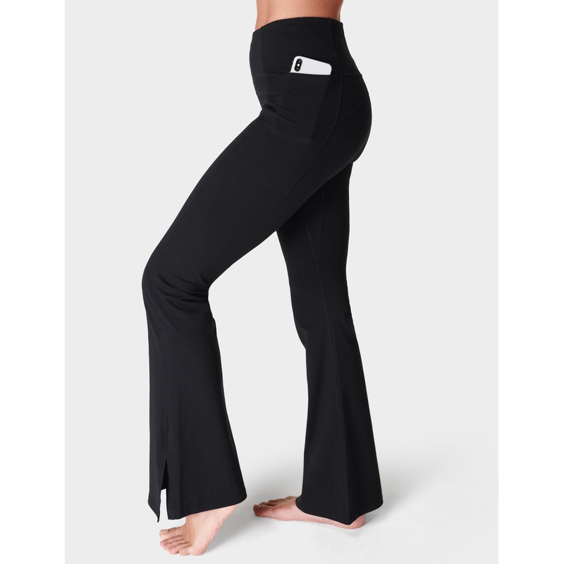 Super Soft Flare Yoga Trousers – Black