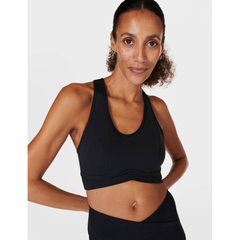 Super Soft Ultra-Lite Wrap Bra – Black