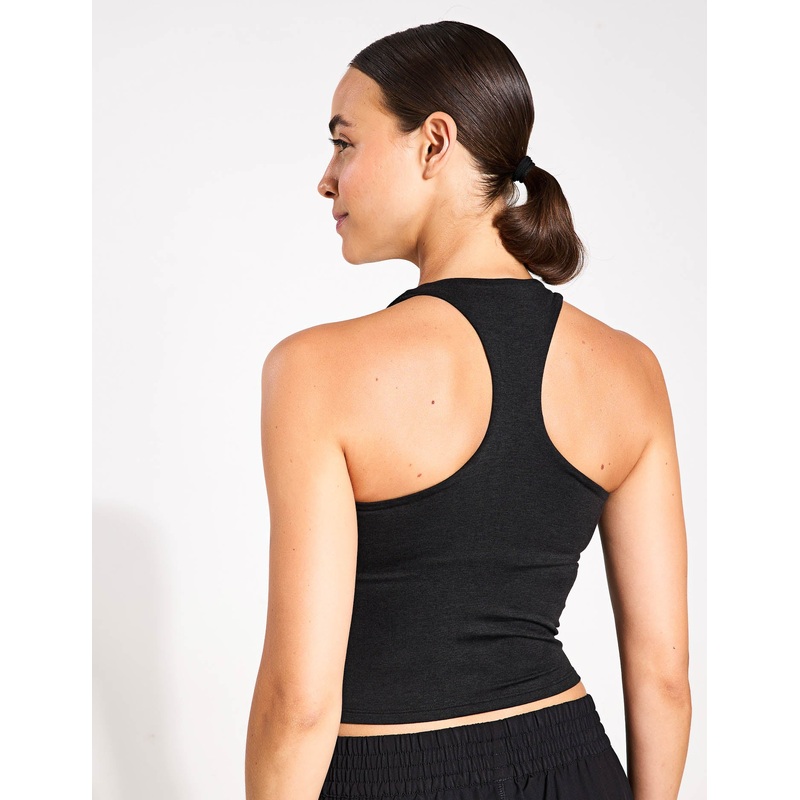 Halo Performance Crop 2.0 – Black Heather