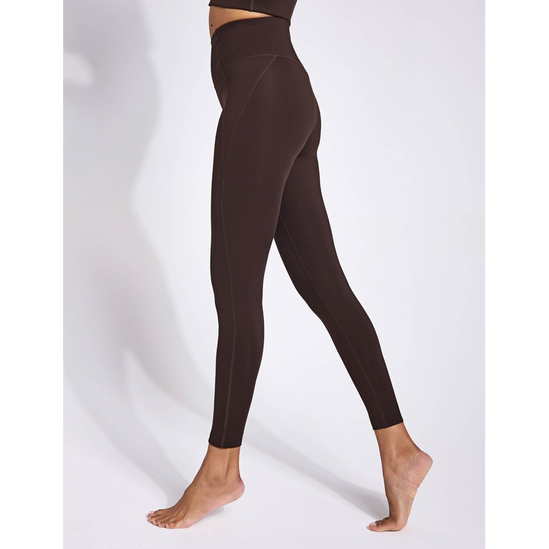 Compressive High Waisted Legging – Cocoa Bean