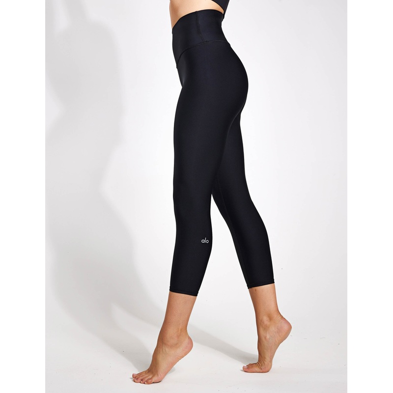 High Waisted Airlift Capri – Black