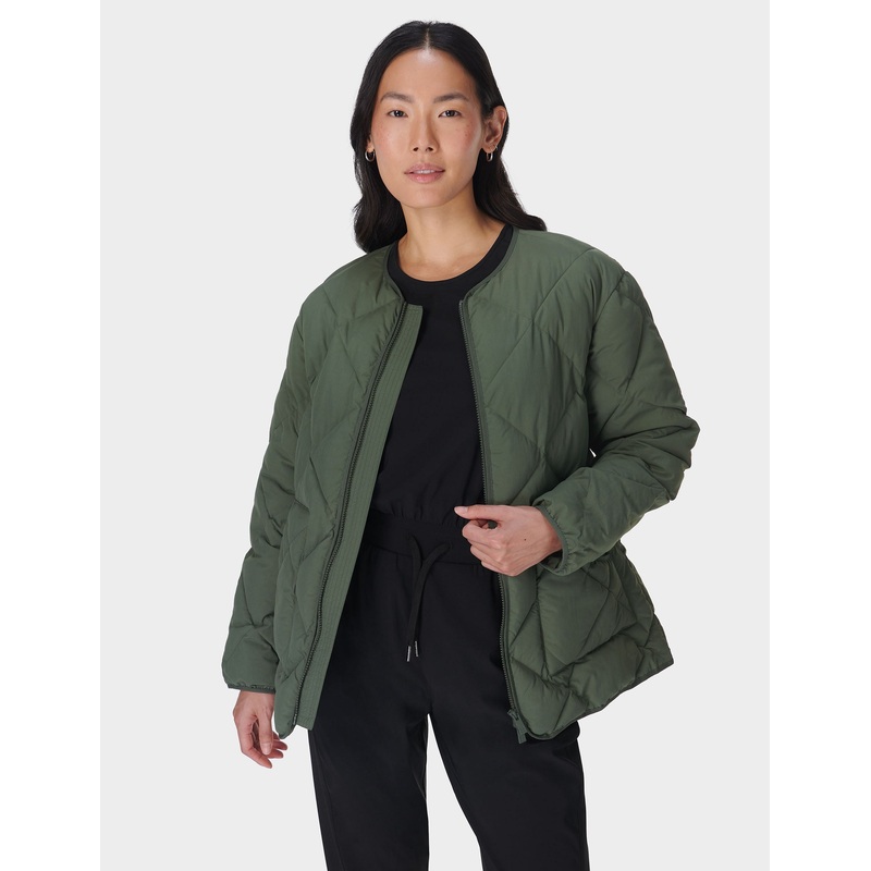 On The Move Quilted Jacket – Ivy Green