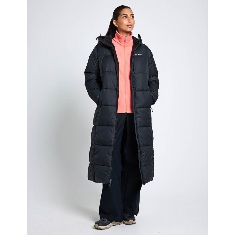 Pike Lake III Long Puffer Jacket – Black