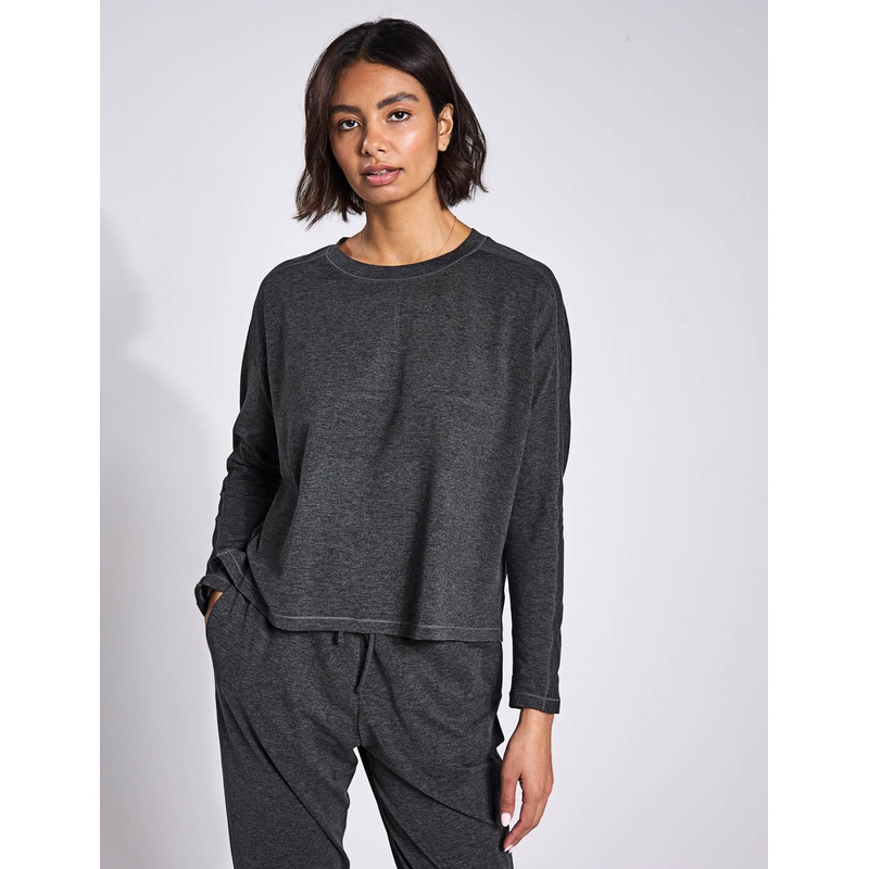 ReSet Long Sleeve Tee – Moon Heather