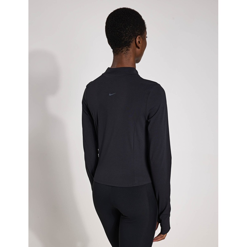 Zenvy Full-Zip Long-Sleeve Top – Black/Cool Grey