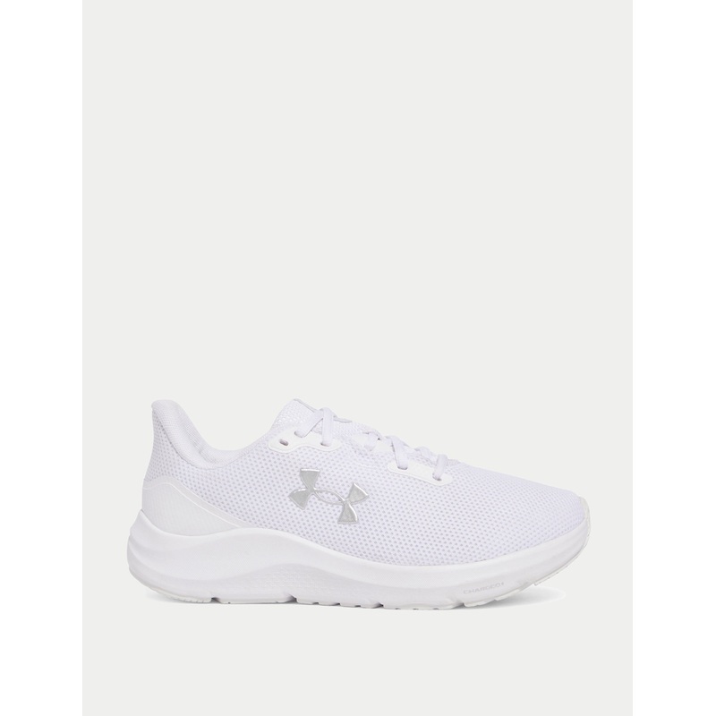 Pursuit 4 Running Shoes – White/Metallic Silver