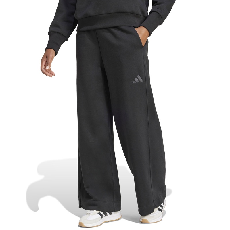 ALL SZN Fleece Loose Wide-Leg Pants – Black