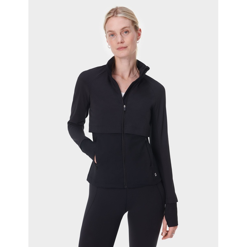 Pro Run Water Resistant Run Jacket – Black