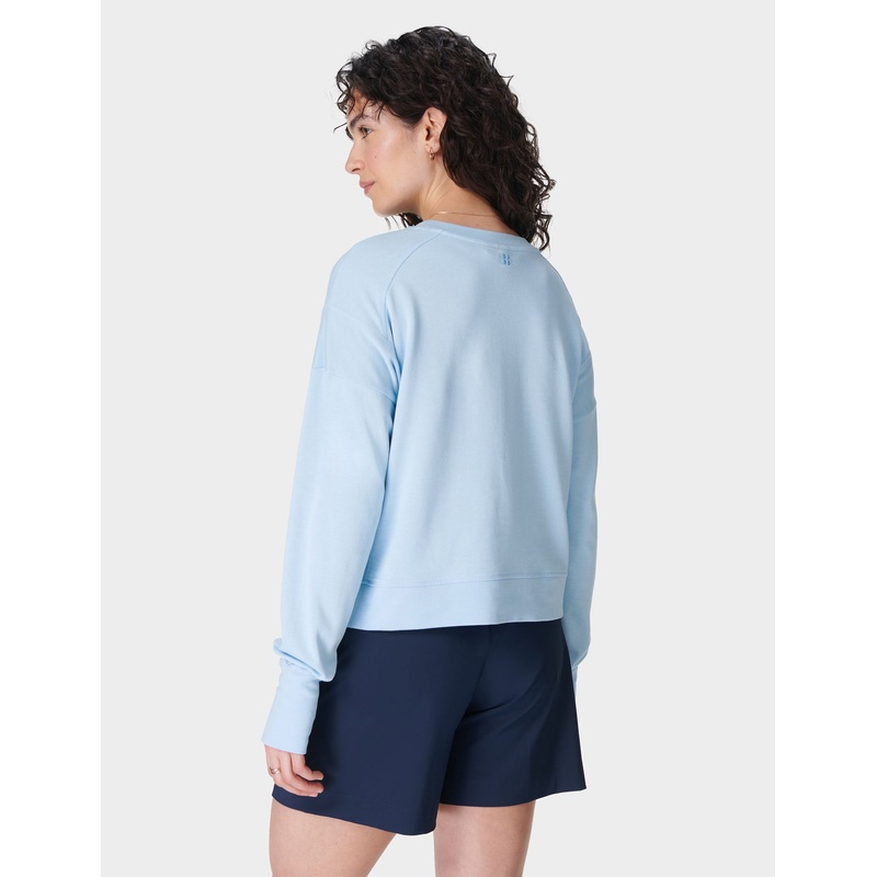After Class Crop Sweatshirt – Breeze Blue