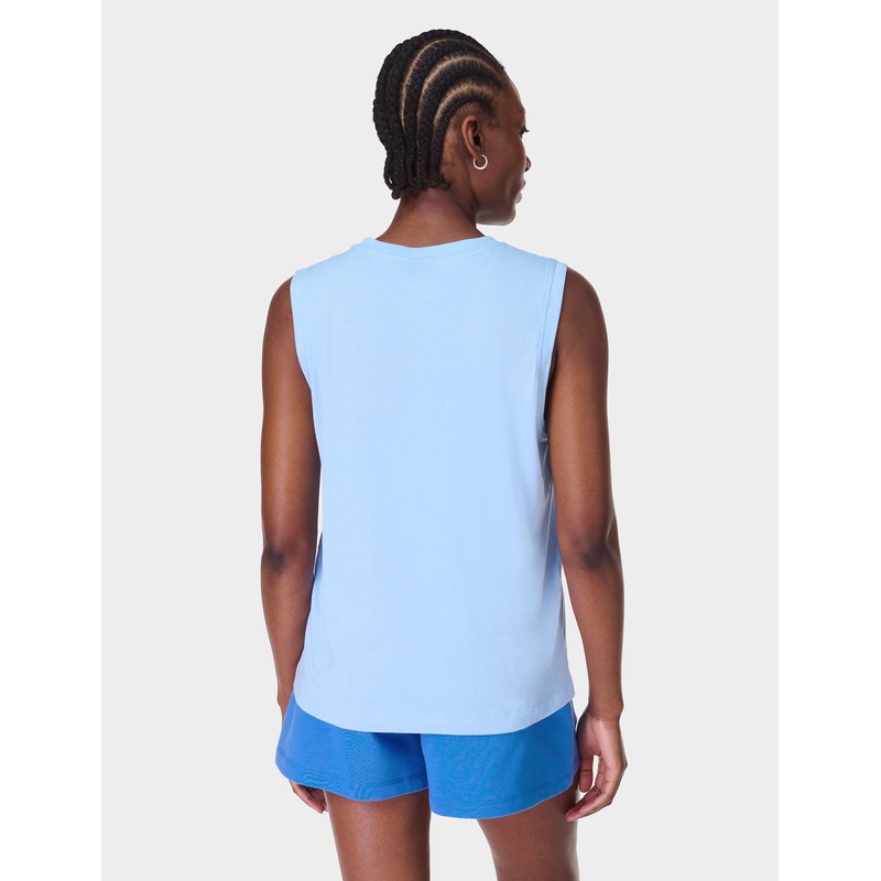 Essential Sleeveless Vest – Breeze Blue