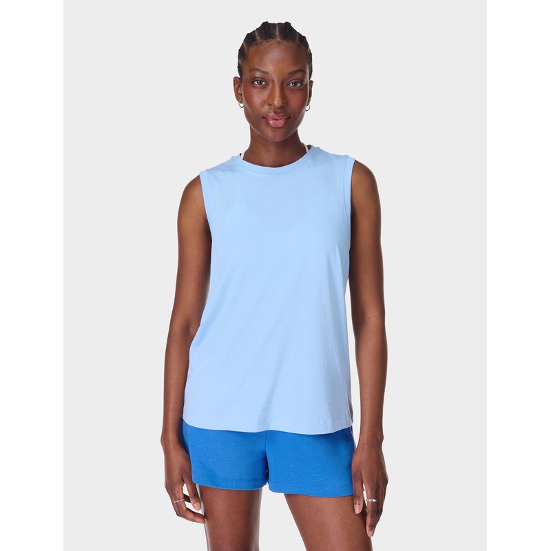Essential Sleeveless Vest – Breeze Blue