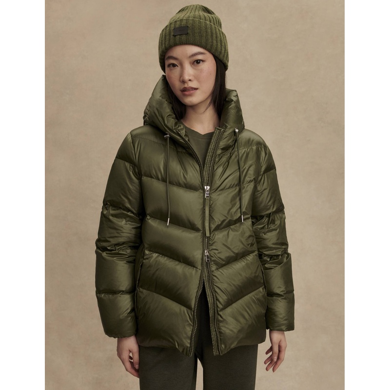 Madelina Lightweight Down Jacket – Racing Olive