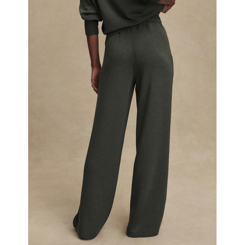 The Extra Wide Leg Pant 29.5″ – Olive Marl